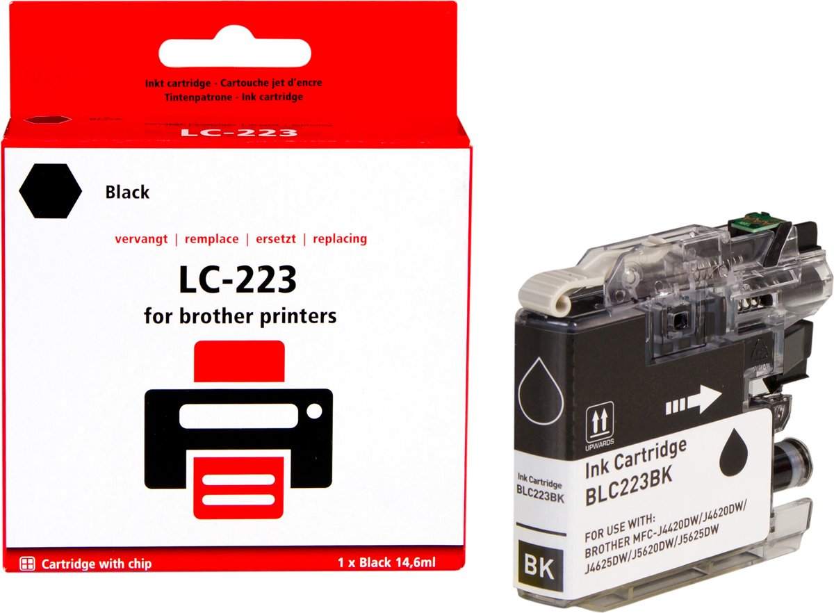 Brother LC-223 inktcartridge |Zwart| - Pixeljet